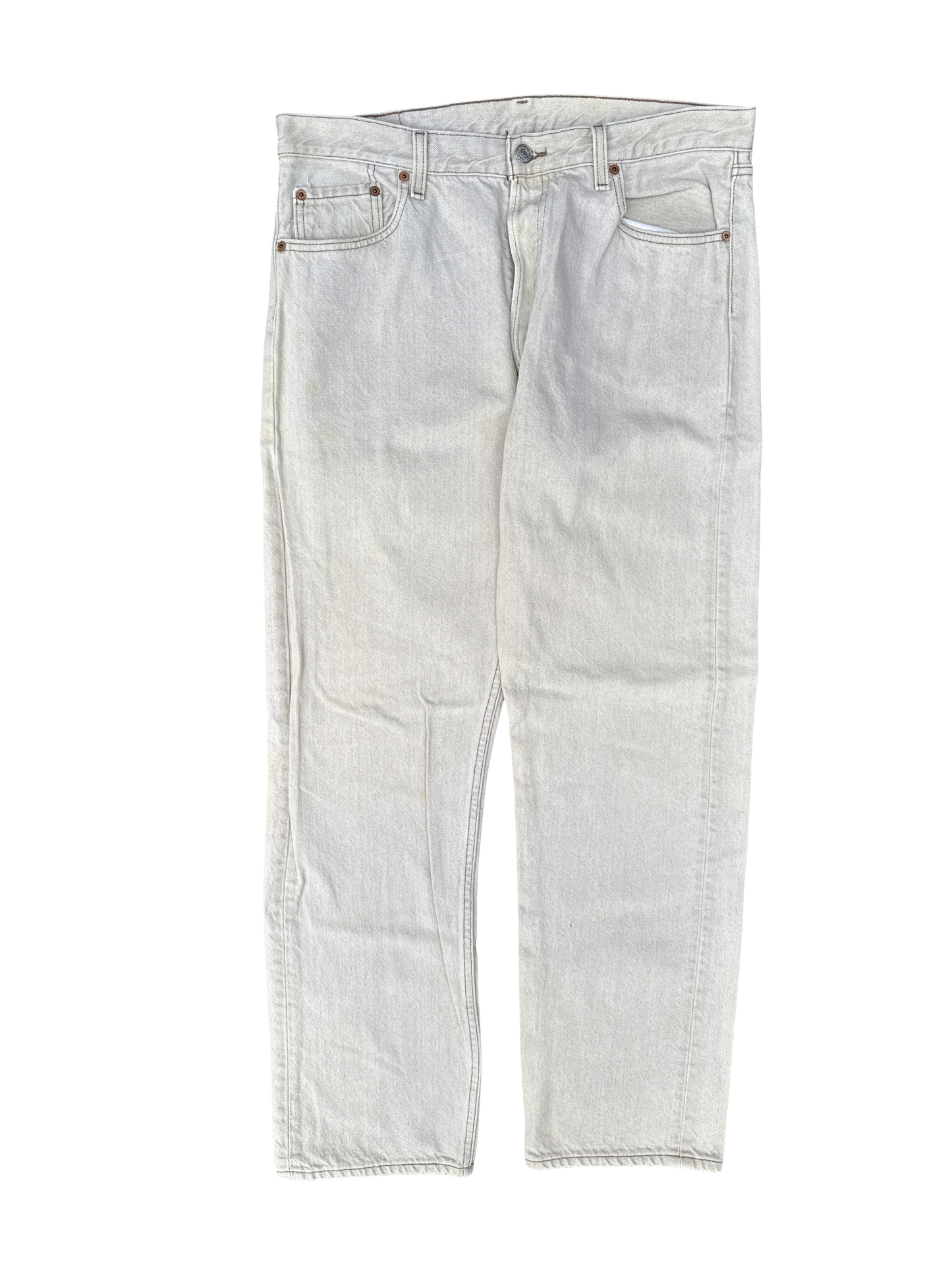 Vintage Levi's 501 White Denim Jeans (W36 L32)