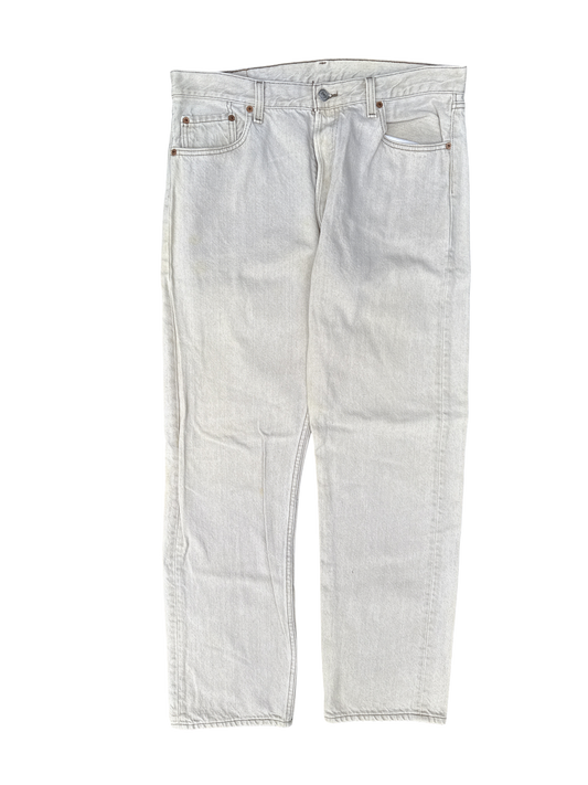 Vintage Levi's 501 White Denim Jeans (W36 L32)