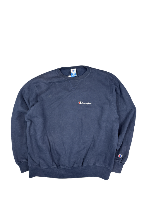 Champion Navy Crewneck Sweatshirt (XL)