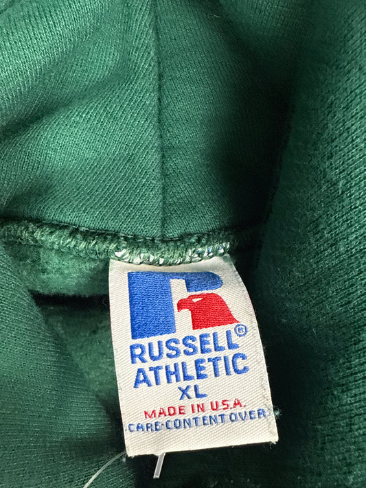 Russell Athletic Green Pullover Hoodie (XL)