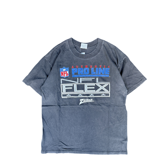1990s Zubaz NFL Pro Line Flex Graphic Tee (L)