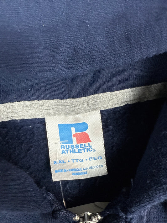 Russell Athletic Navy Zip-Up Hoodie (XXL)