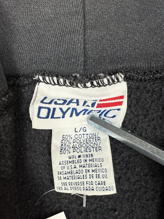 USA Olympic Black Zip Hoodie (L)