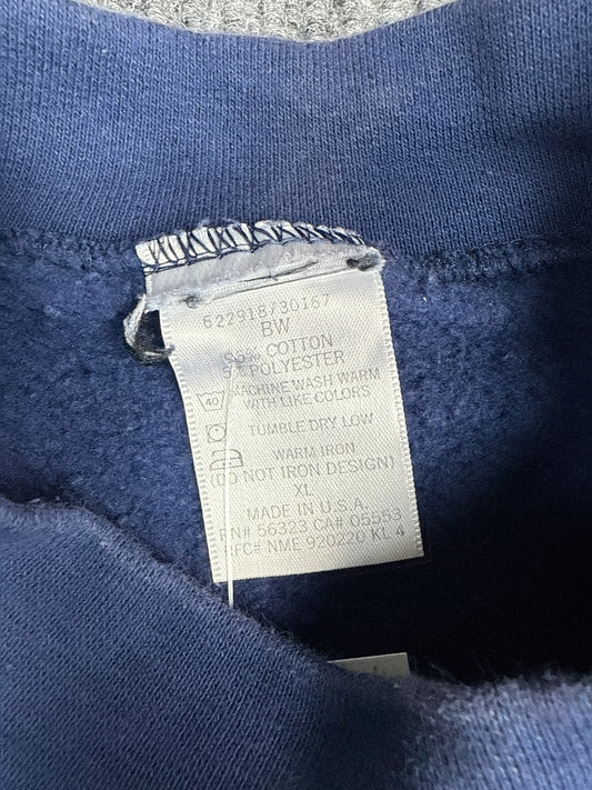 Made in USA Blue Crewneck Sweatshirt (XL)