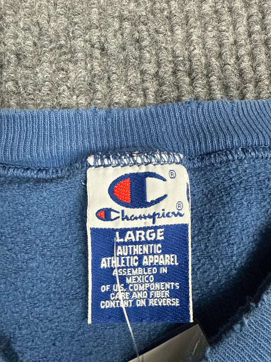 1990s Champion Reverse Weave Blue Sweatshirt (L)