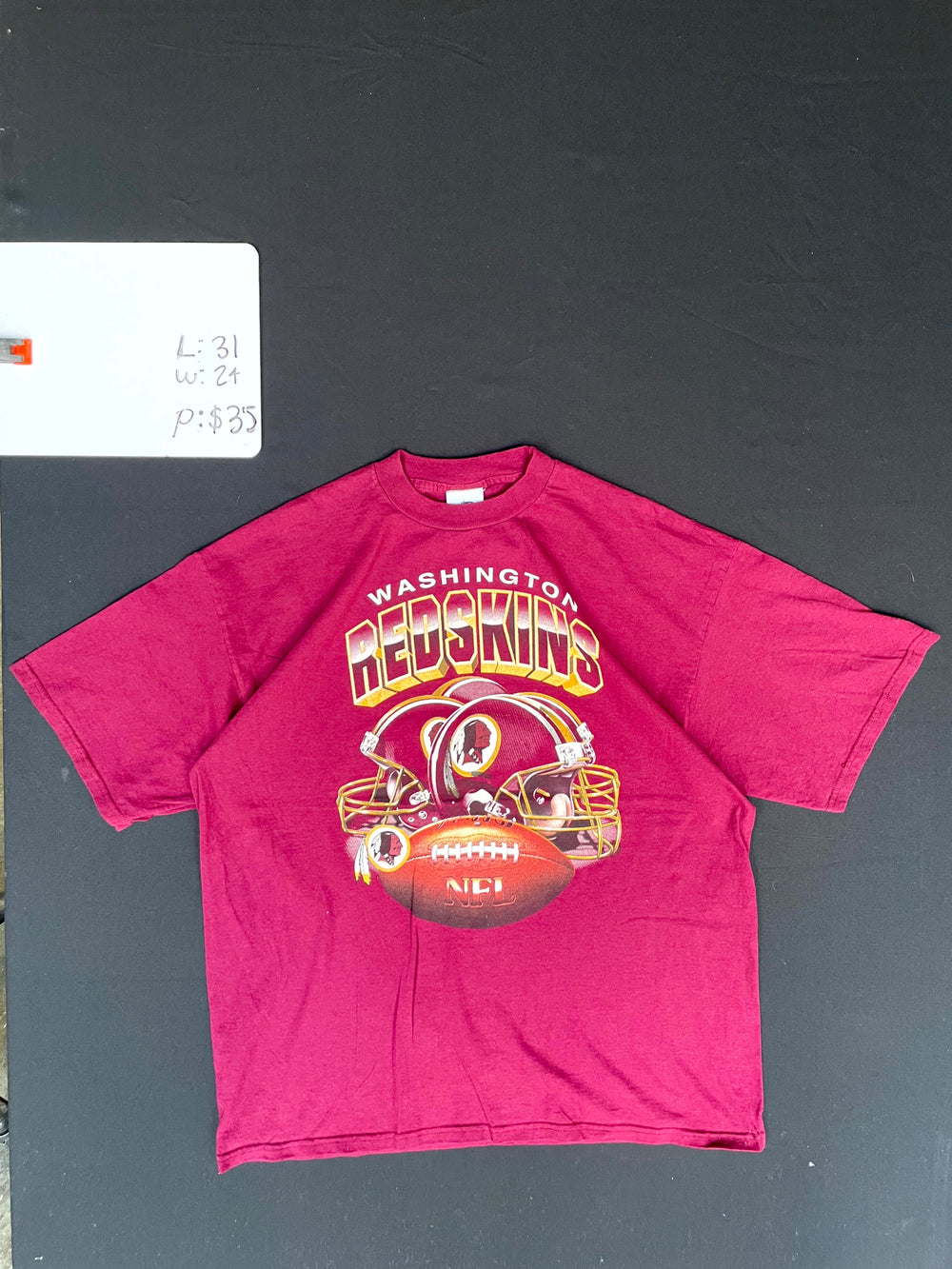 1990s Washington Redskins NFL Graphic T-Shirt (XL) 2