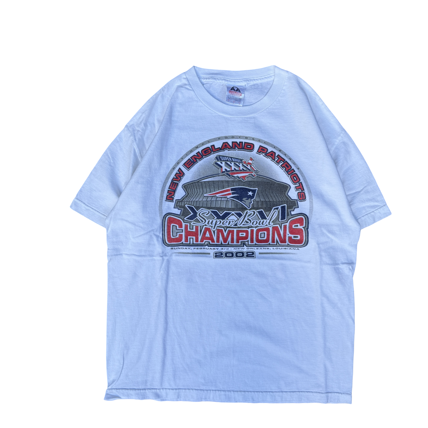 2002 New England Patriots Super Bowl Champions T-Shirt (L)