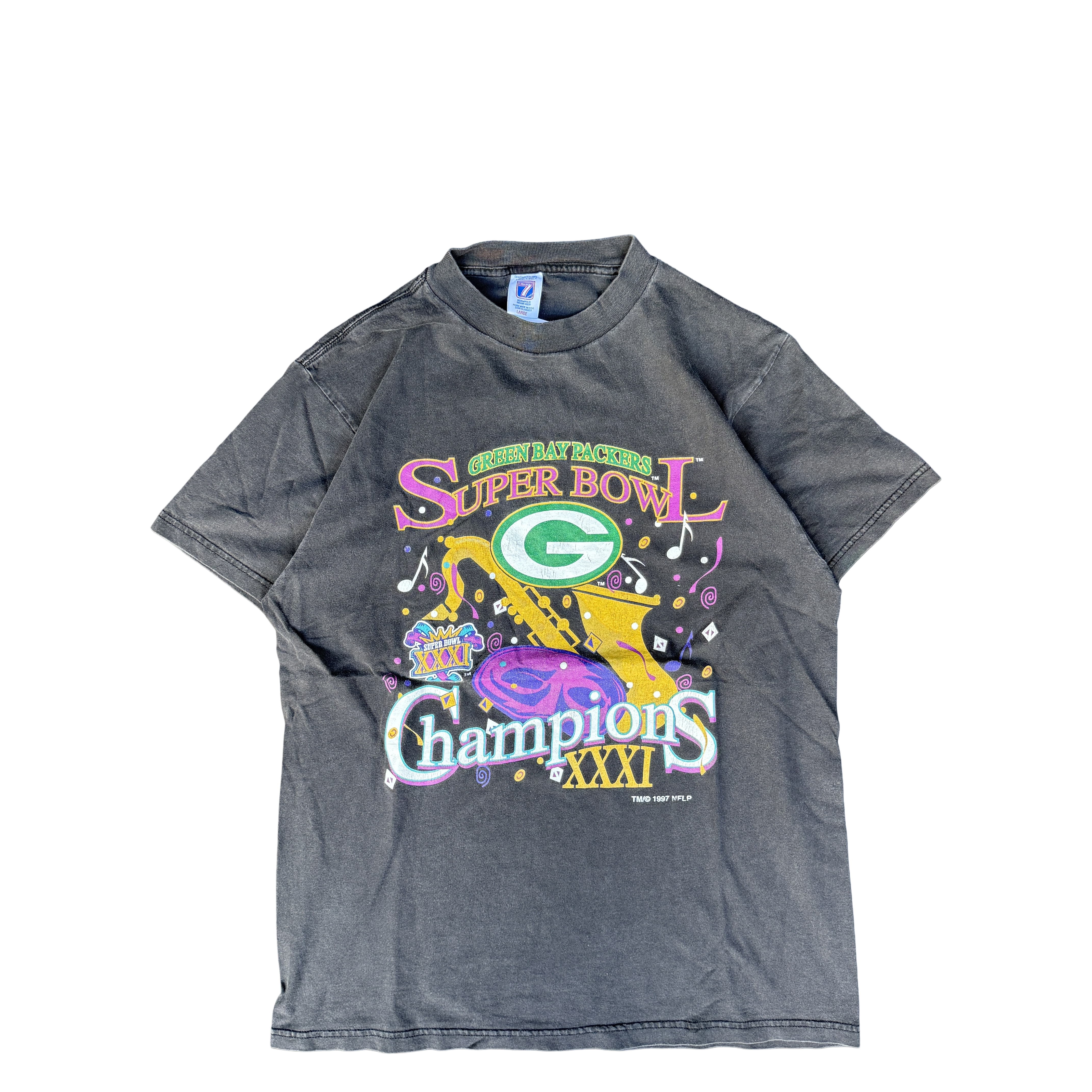 1997 Green Bay Packers Super Bowl XXXI Champions Tee (L)