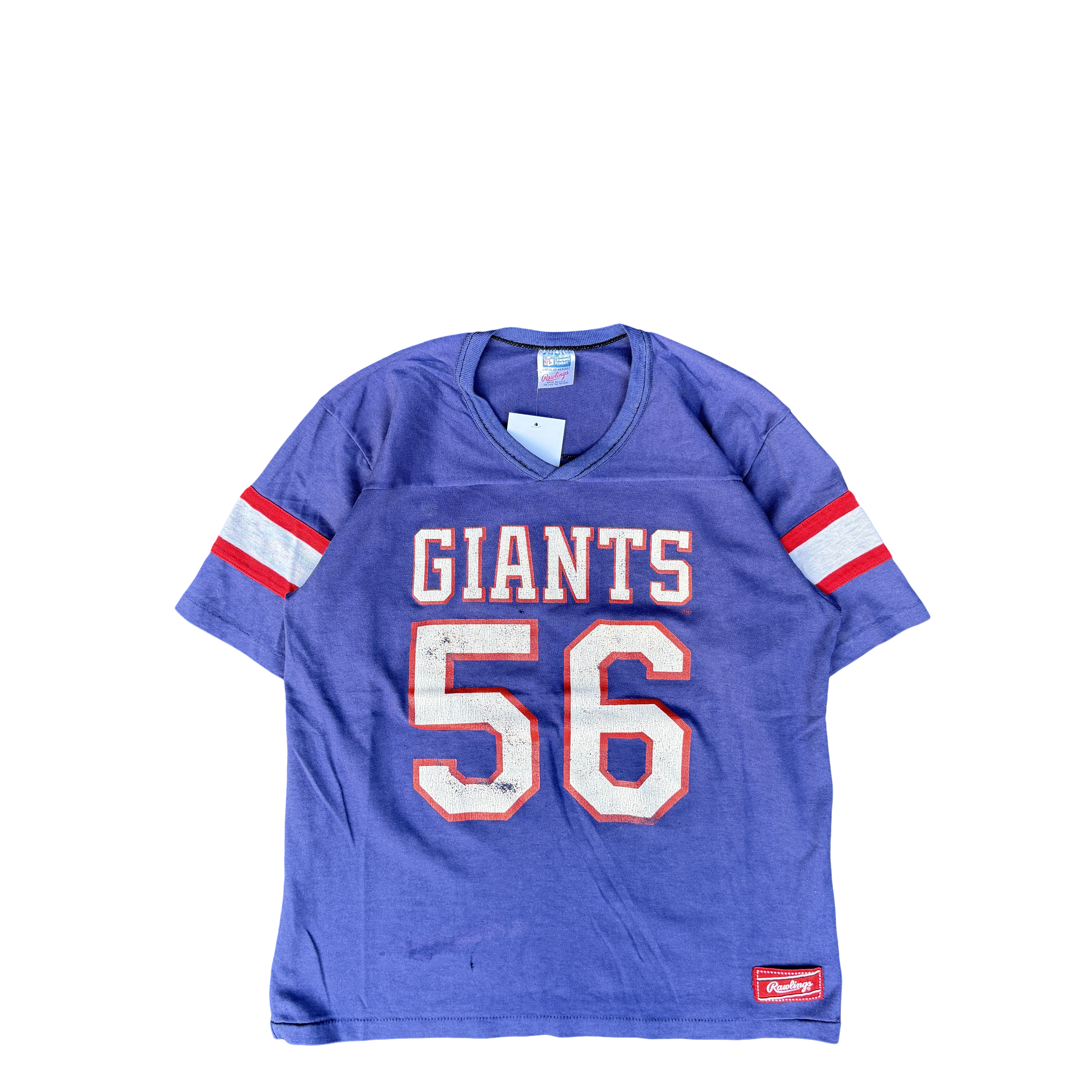 1980s Rawlings New York Giants #56 NFL Jersey Tee (L)