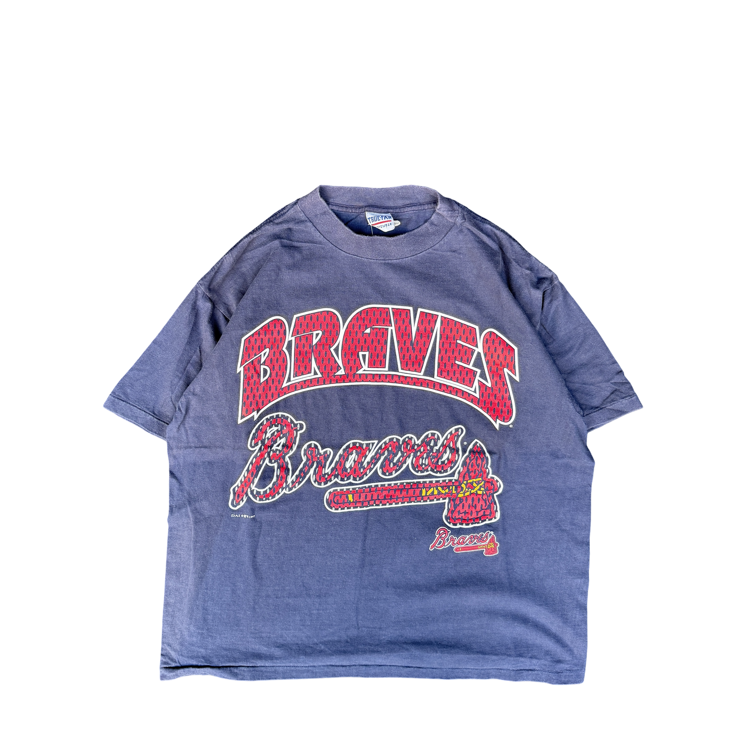 1990s Braves True Fan Sportswear Graphic Tee (L)