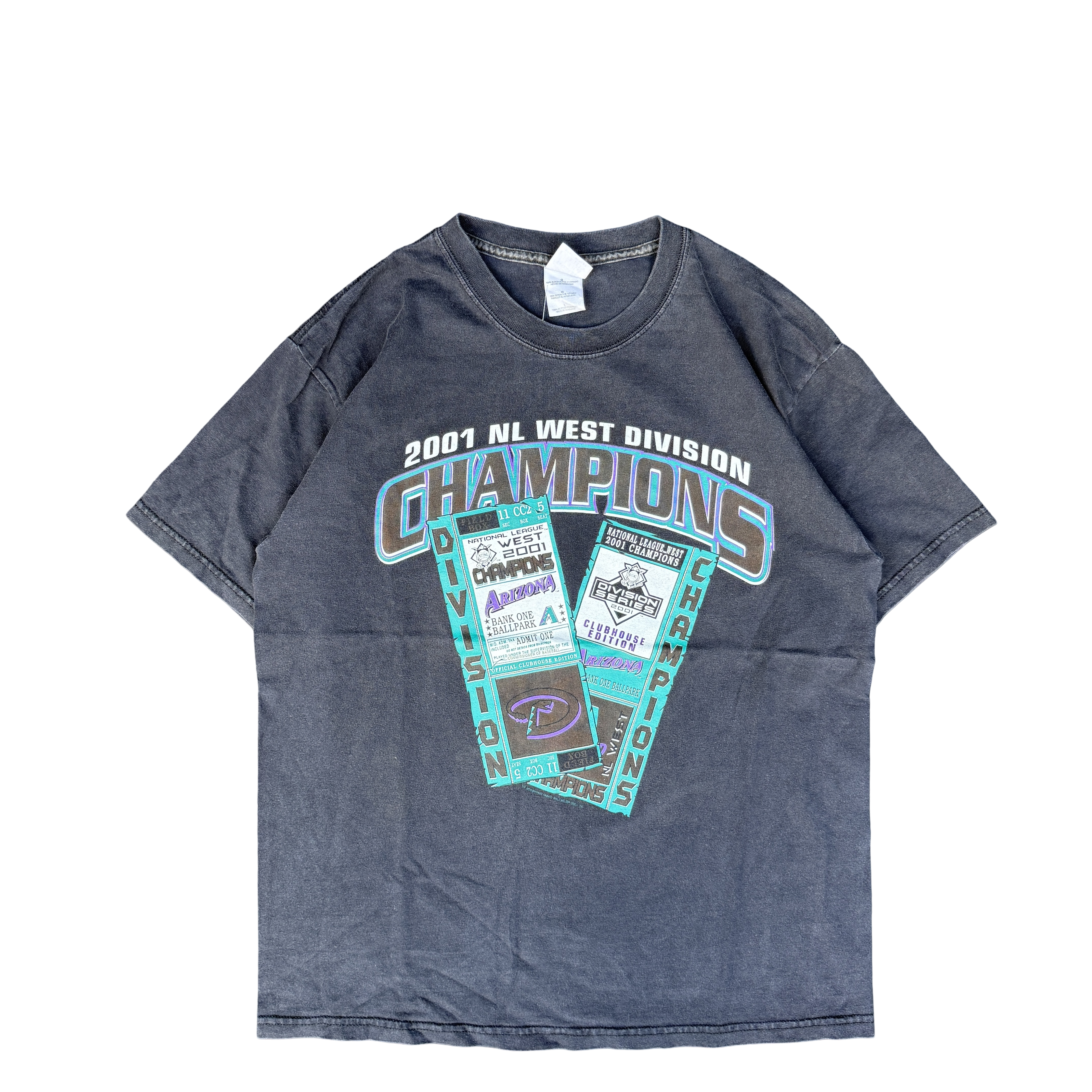 2001 Arizona Diamondbacks NL West Division Champions Tee (L)