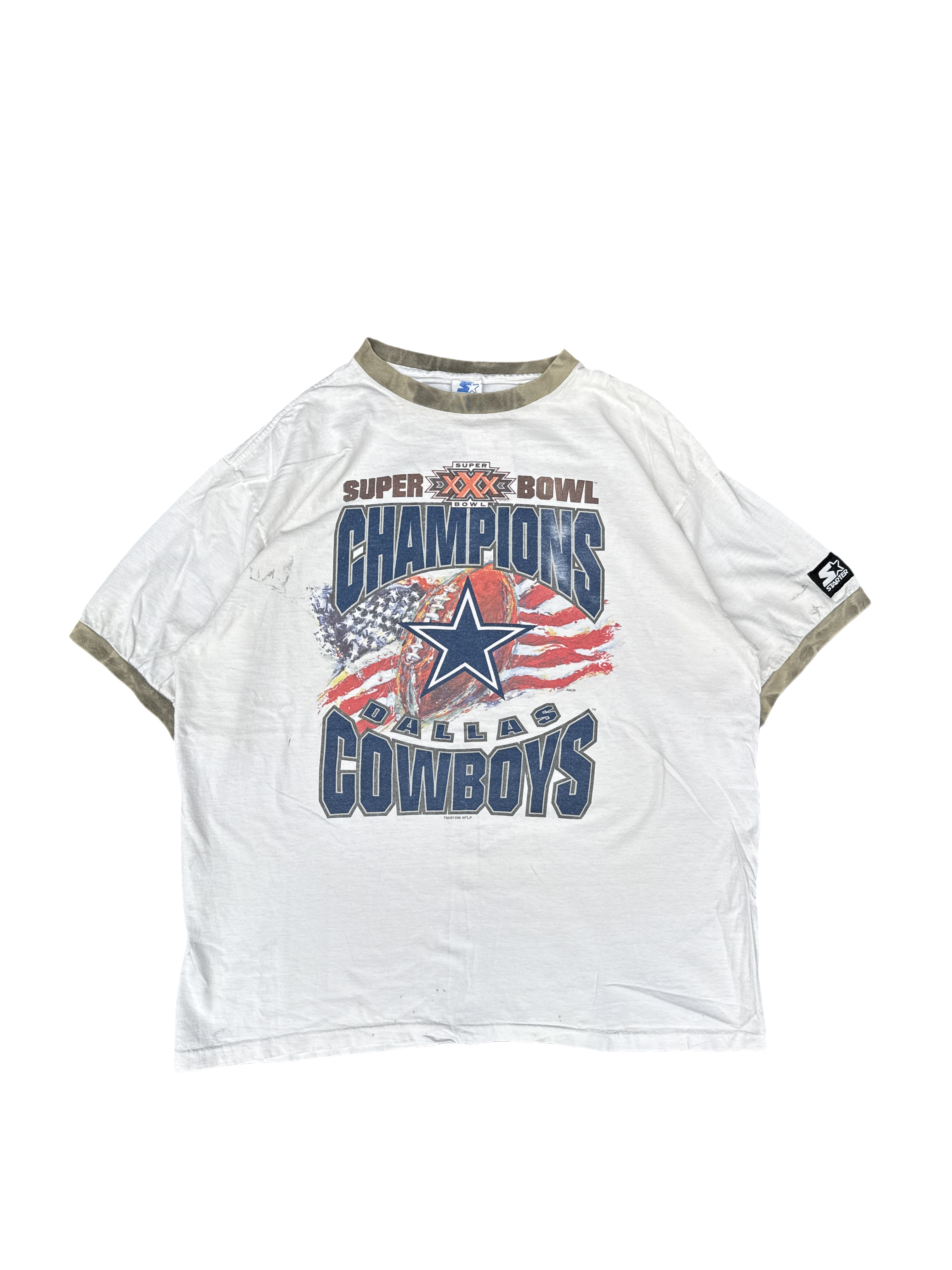 1990s Starter Dallas Cowboys Super Bowl XXX Champions Tee (XL)