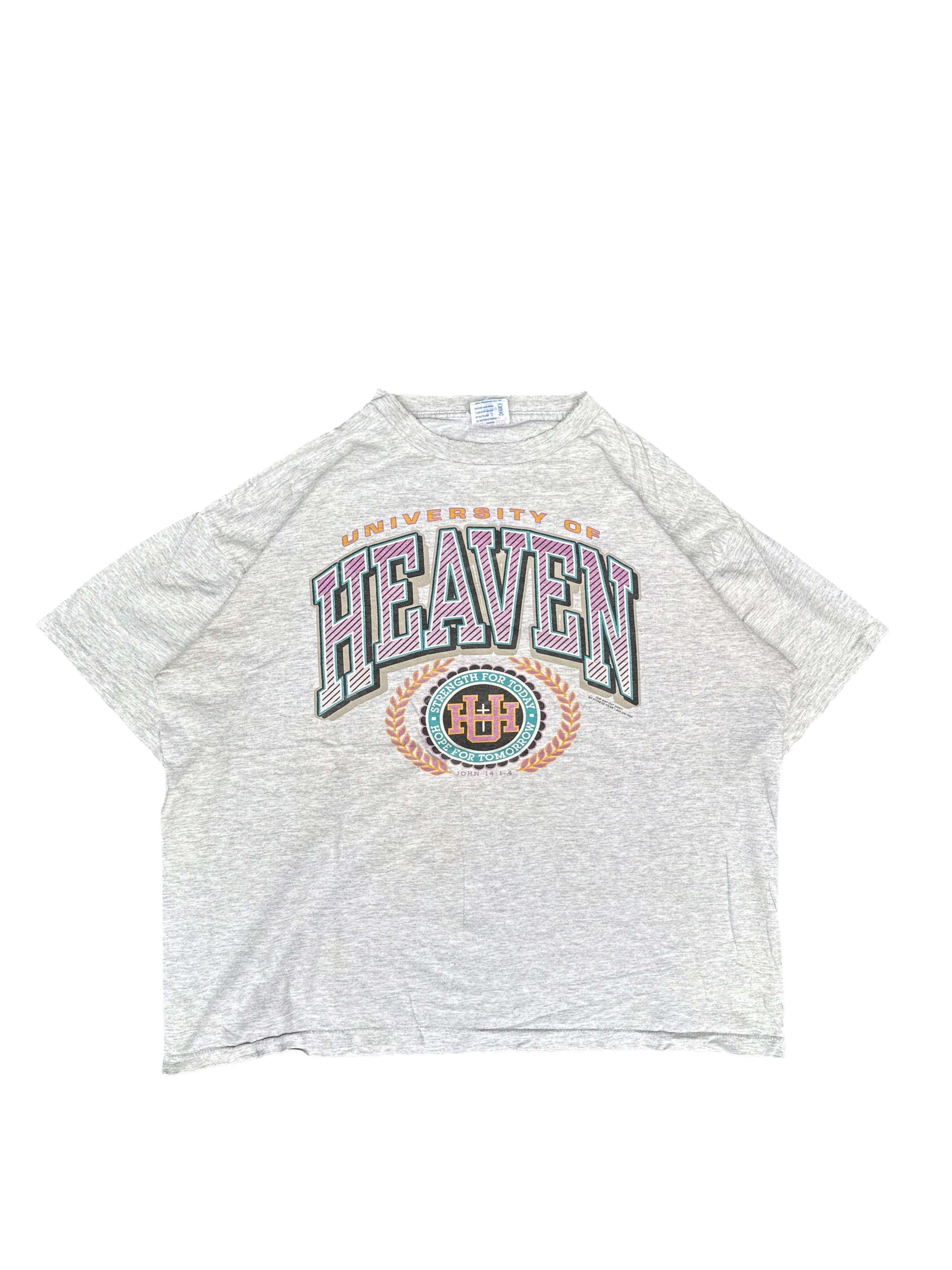 1990s Sof Tee 'University of Heaven' Graphic T-Shirt (XXL)
