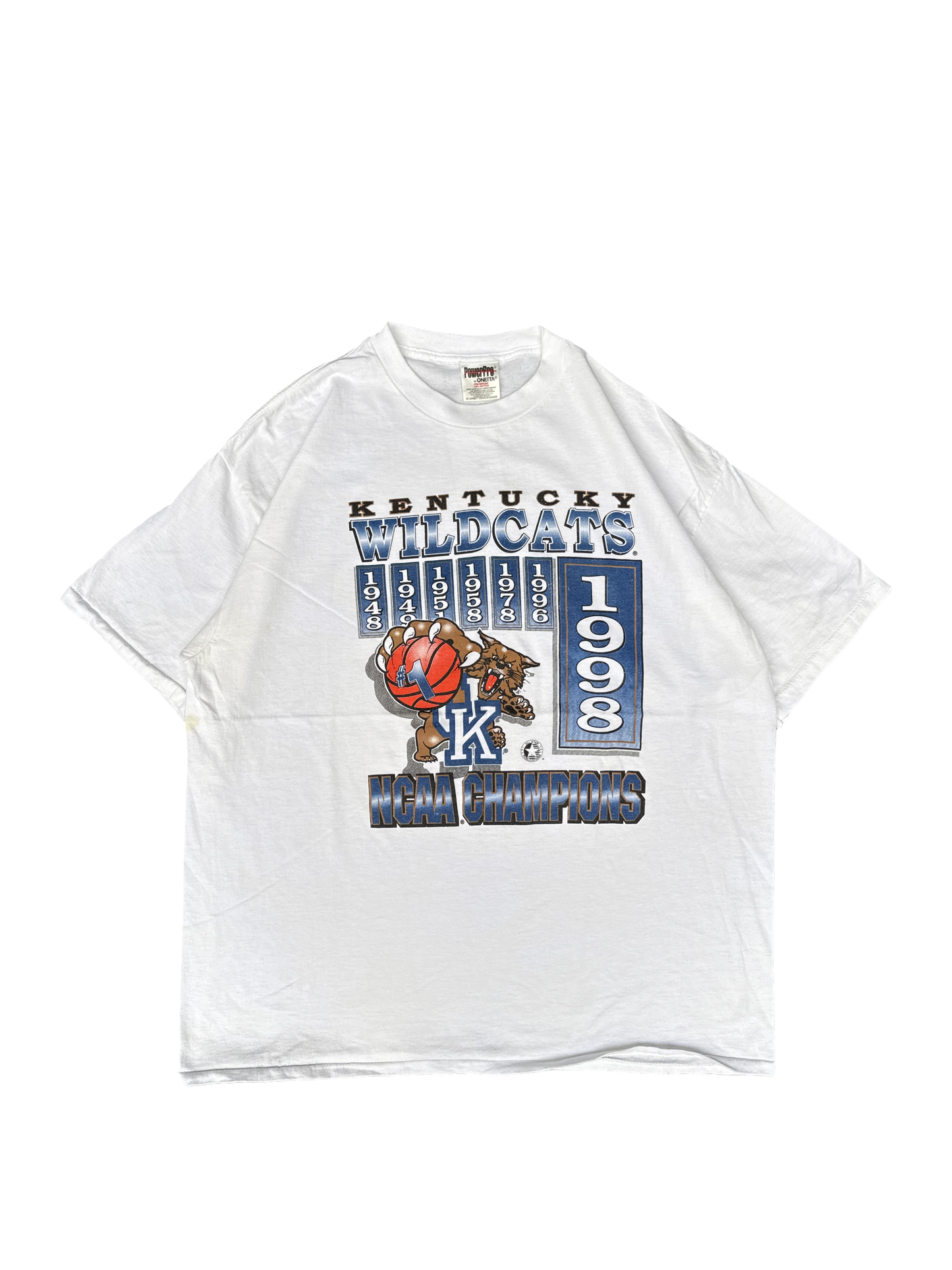 1998 Kentucky Wildcats NCAA Champions Graphic Tee (XXL)