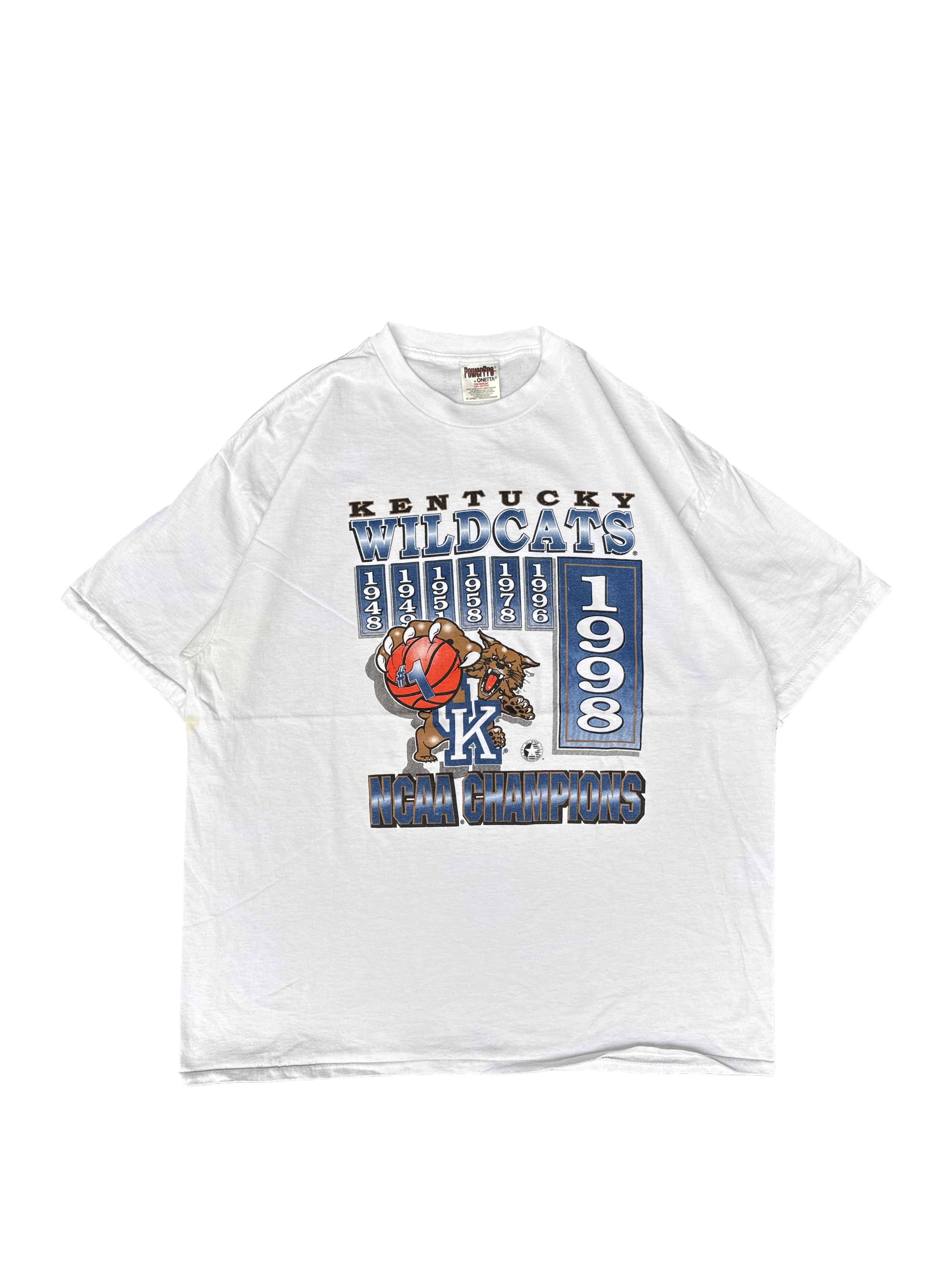 1998 Kentucky Wildcats NCAA Champions Graphic Tee (XXL)