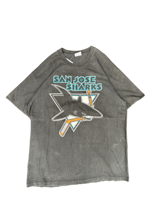 1990s San Jose Sharks Hockey Graphic Tee (XL)