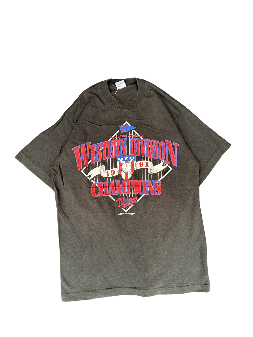 1991 Minnesota Twins Western Division Champions Tee (L)