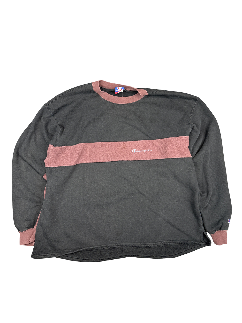 1990s Champion Two-Tone Crewneck Pullover (2XL)