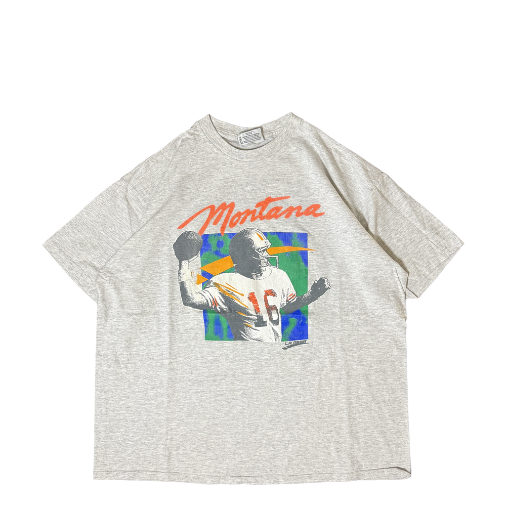 1990s L.A. Gear Joe Montana Graphic Tee (XL)