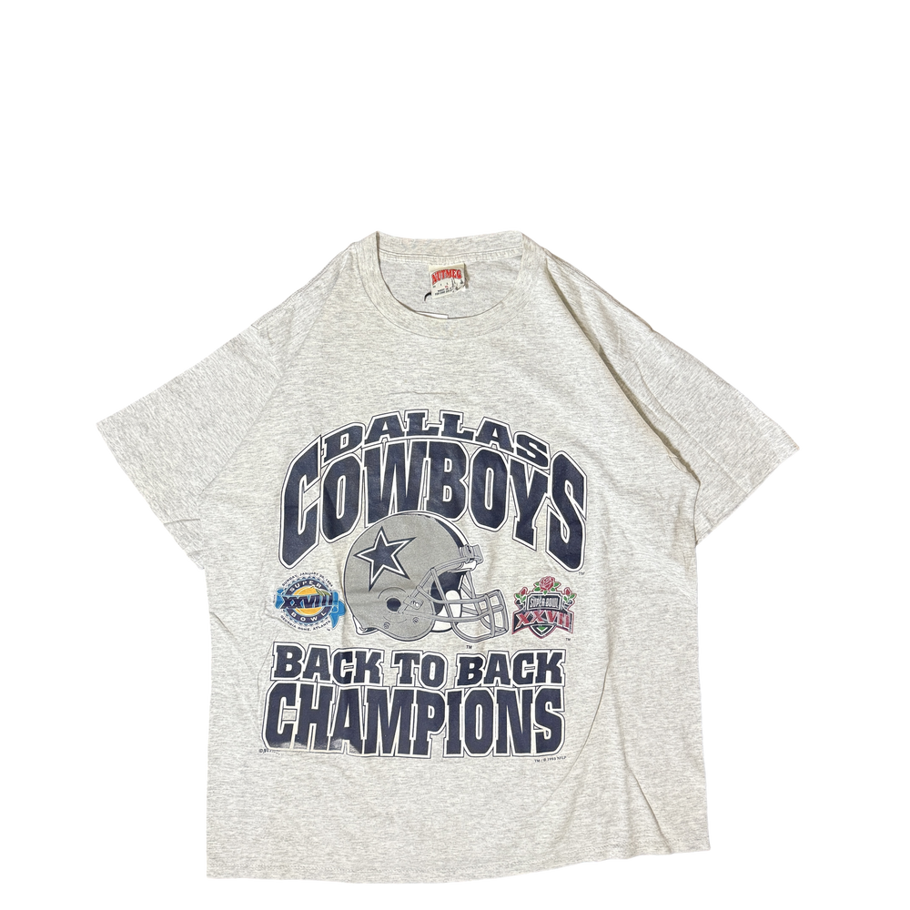 1990s Dallas Cowboys Back-to-Back Champions Nutmeg Mills T-Shirt (XL)