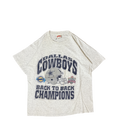 1990s Dallas Cowboys Back-to-Back Champions Nutmeg Mills T-Shirt (XL)