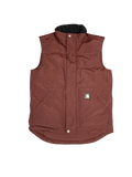 Carhartt Maroon Duck Canvas Work Vest (S)