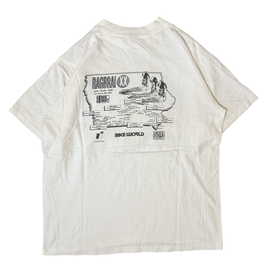 1992 Iowa Hawkeyes RAGBRAI XX Graphic Tee (L)