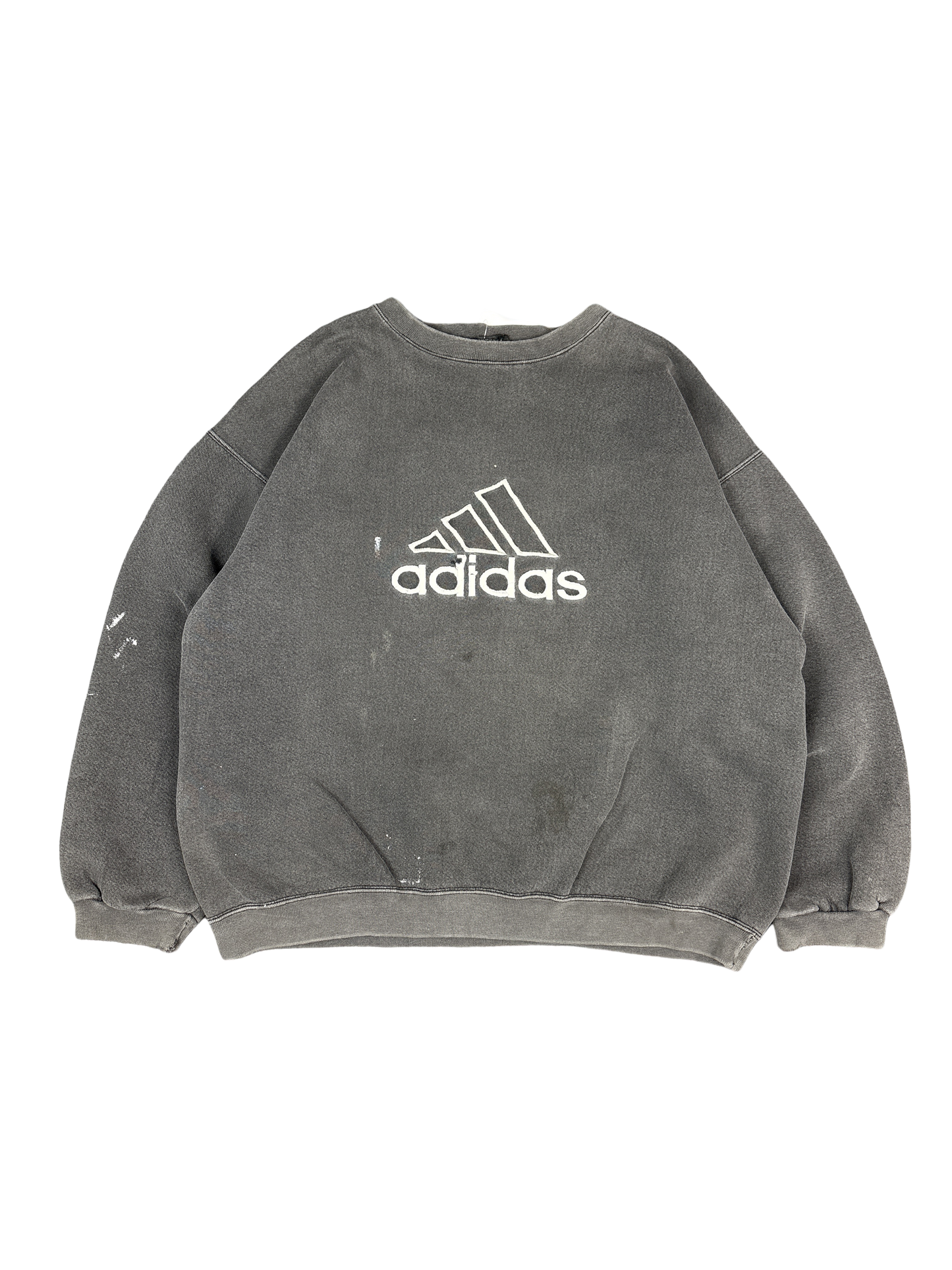 Faded Adidas Logo Sweatshirt (XL)