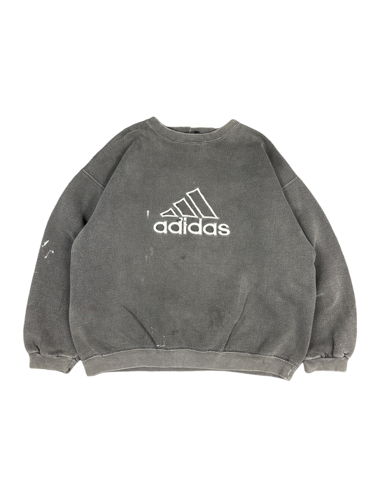 Faded Adidas Logo Sweatshirt (XL)