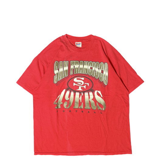 1990s San Francisco 49ers Hanes Heavyweight Graphic Tee (XXL)