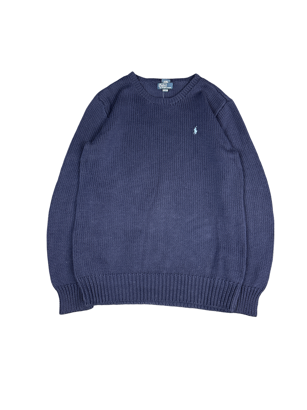 Polo Ralph Lauren Navy Knit Pullover Sweater (XL)