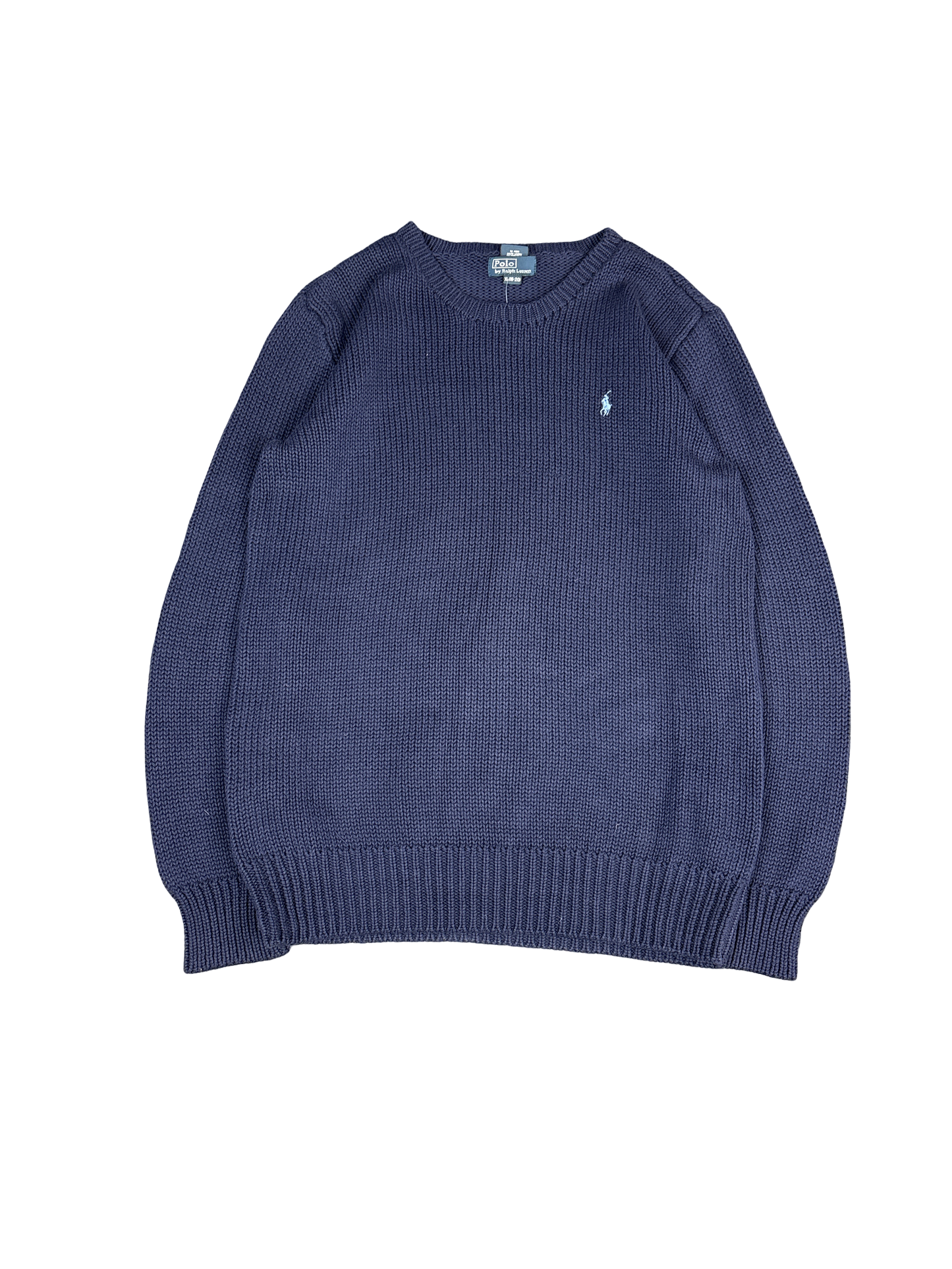 Polo Ralph Lauren Navy Knit Pullover Sweater (XL)