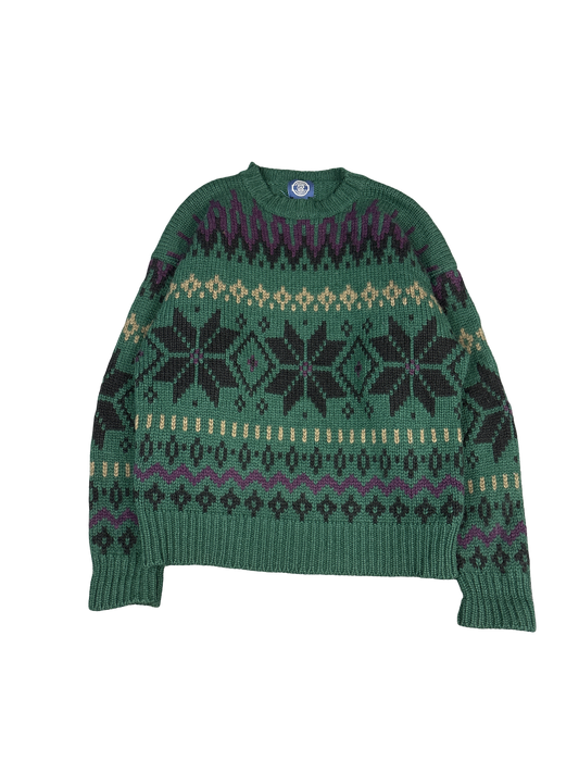 1990s GAP Wool Nordic Knit Sweater (M)