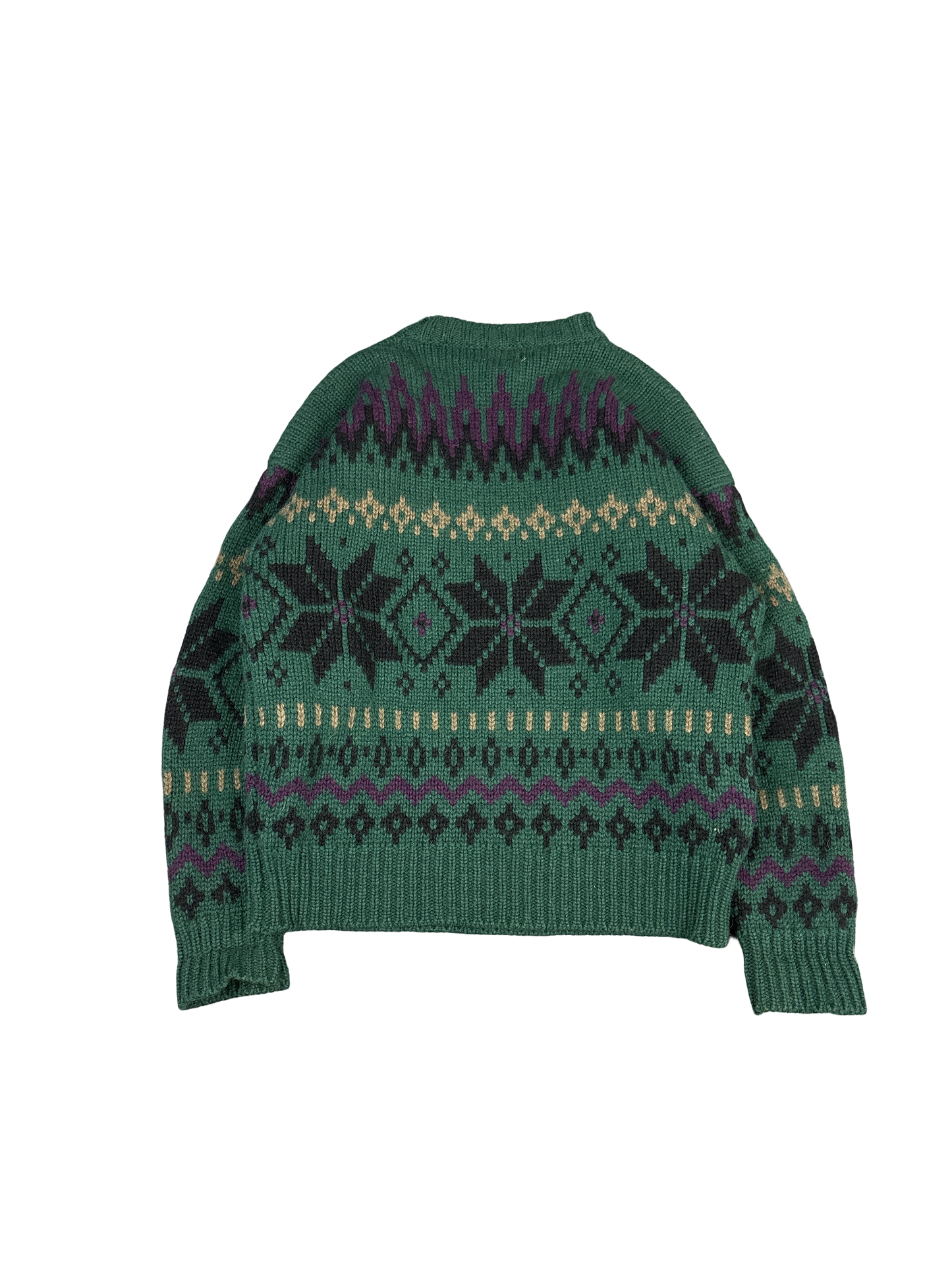 1990s GAP Wool Nordic Knit Sweater (M)