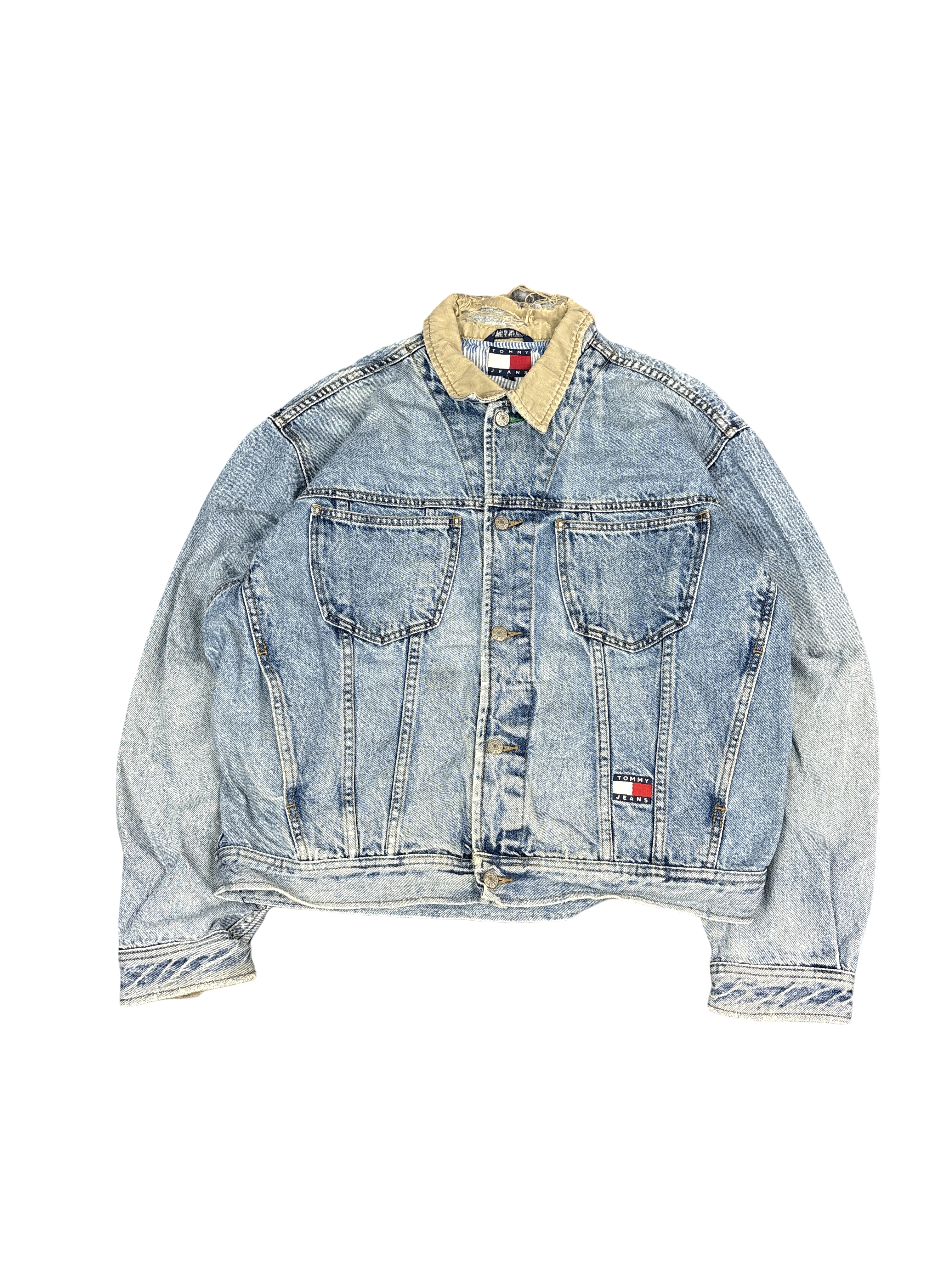 1990s Tommy Jeans Denim Jacket (L)