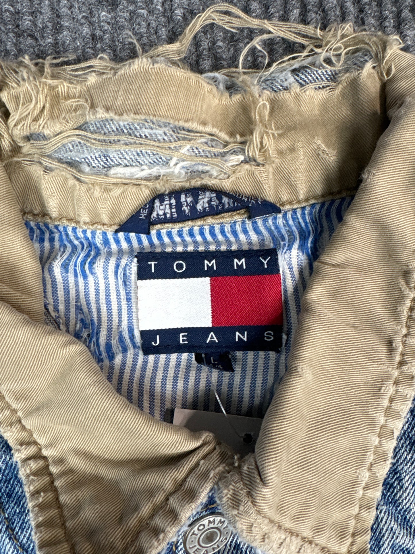 1990s Tommy Jeans Denim Jacket (L)