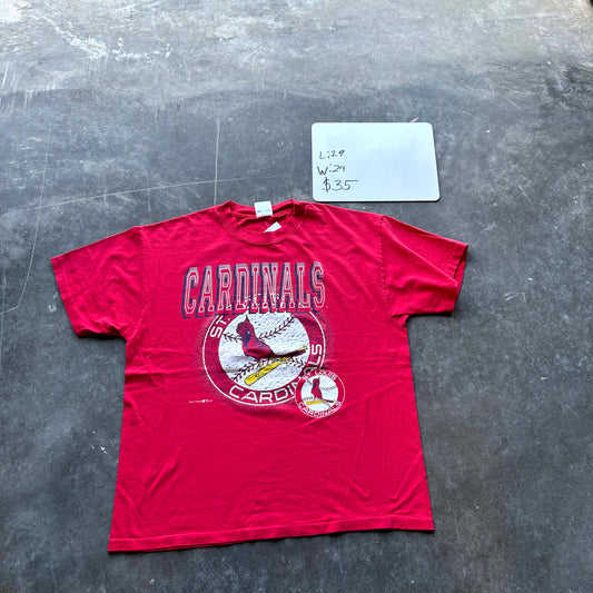 1990s St. Louis Cardinals Hanes Heavyweight Graphic Tee (XL)