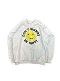 1990s Don't Worry Be Happy Smiley Graphic Sweatshirt (L)