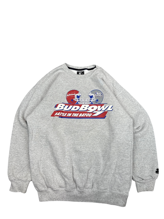 1990s Starter Bud Bowl 'Battle in the Bayou' Sweatshirt (XL)