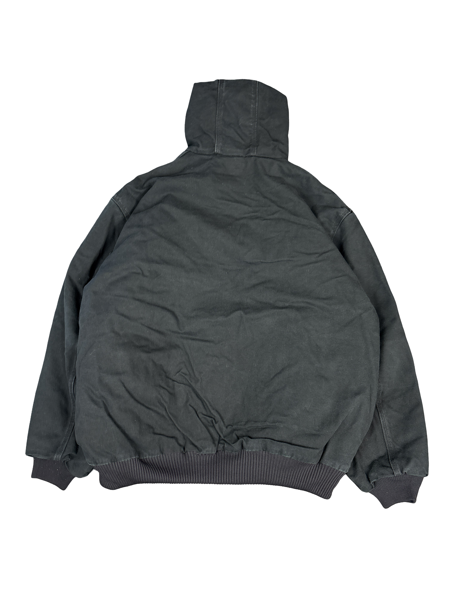 Carhartt J140 Black Duck Quilted Lined Hooded Jacket (3XL)