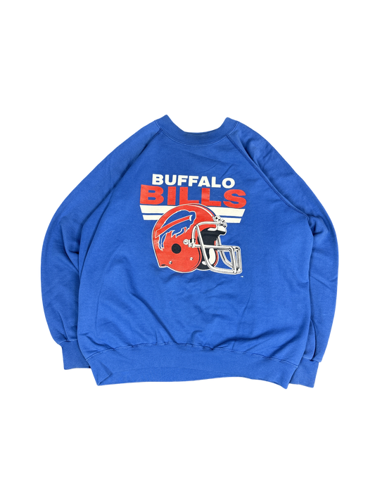1990s Buffalo Bills Trench NFL Sweatshirt (L)
