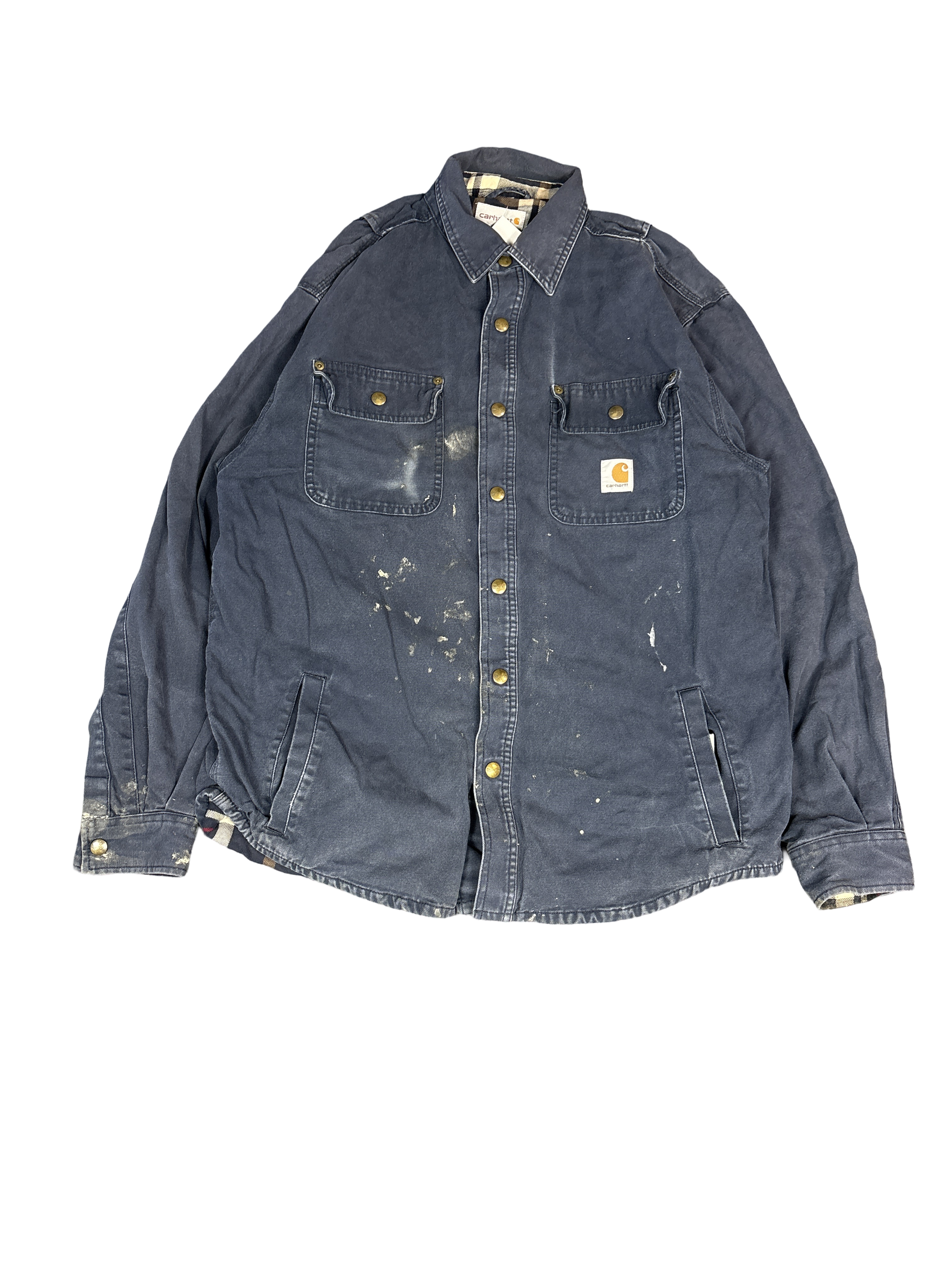 Carhartt Washed Canvas Button-Up Shirt (M)