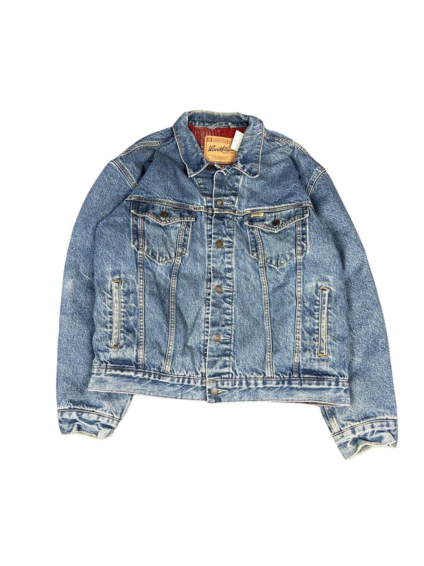 Levi's Flannel-Lined Denim Trucker Jacket (M)