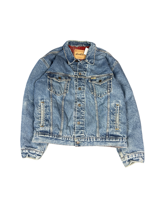 Levi's Flannel-Lined Denim Trucker Jacket (M)