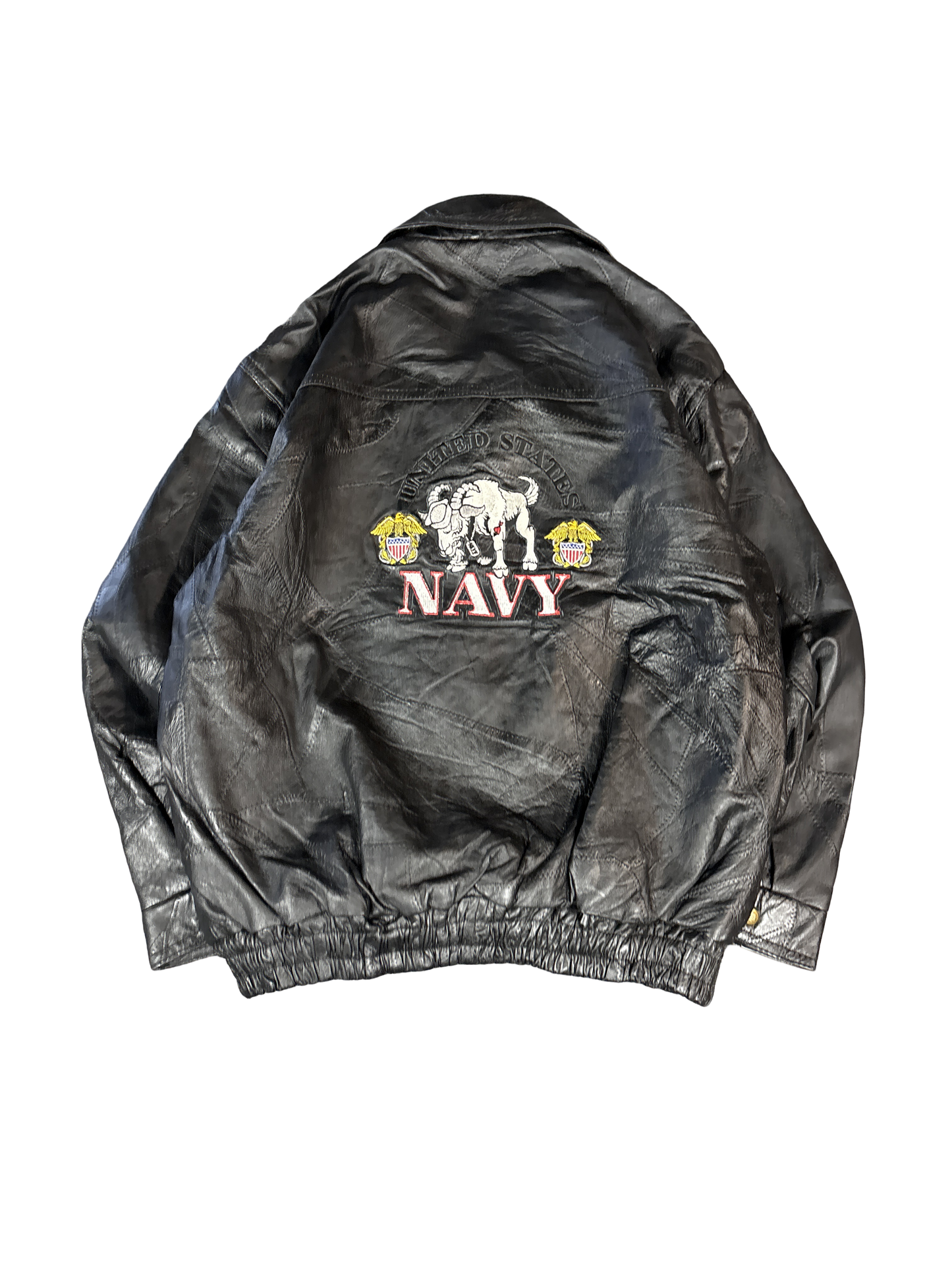 United States Navy Genuine Leather Jacket (L)