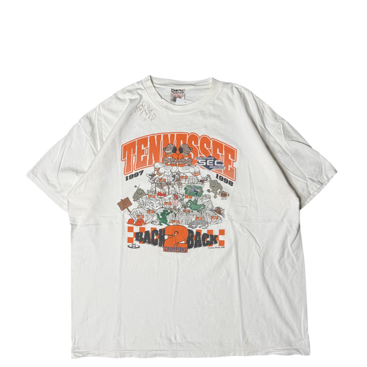 1990s Tennessee Volunteers Back to Back Champions Graphic Tee (2XL)