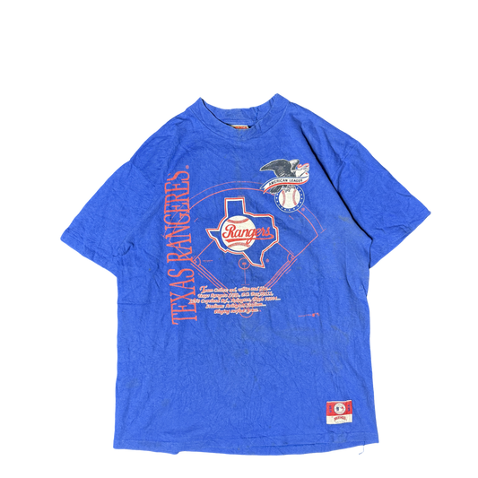 1990s Nutmeg Mills Texas Rangers Graphic Tee (XL)
