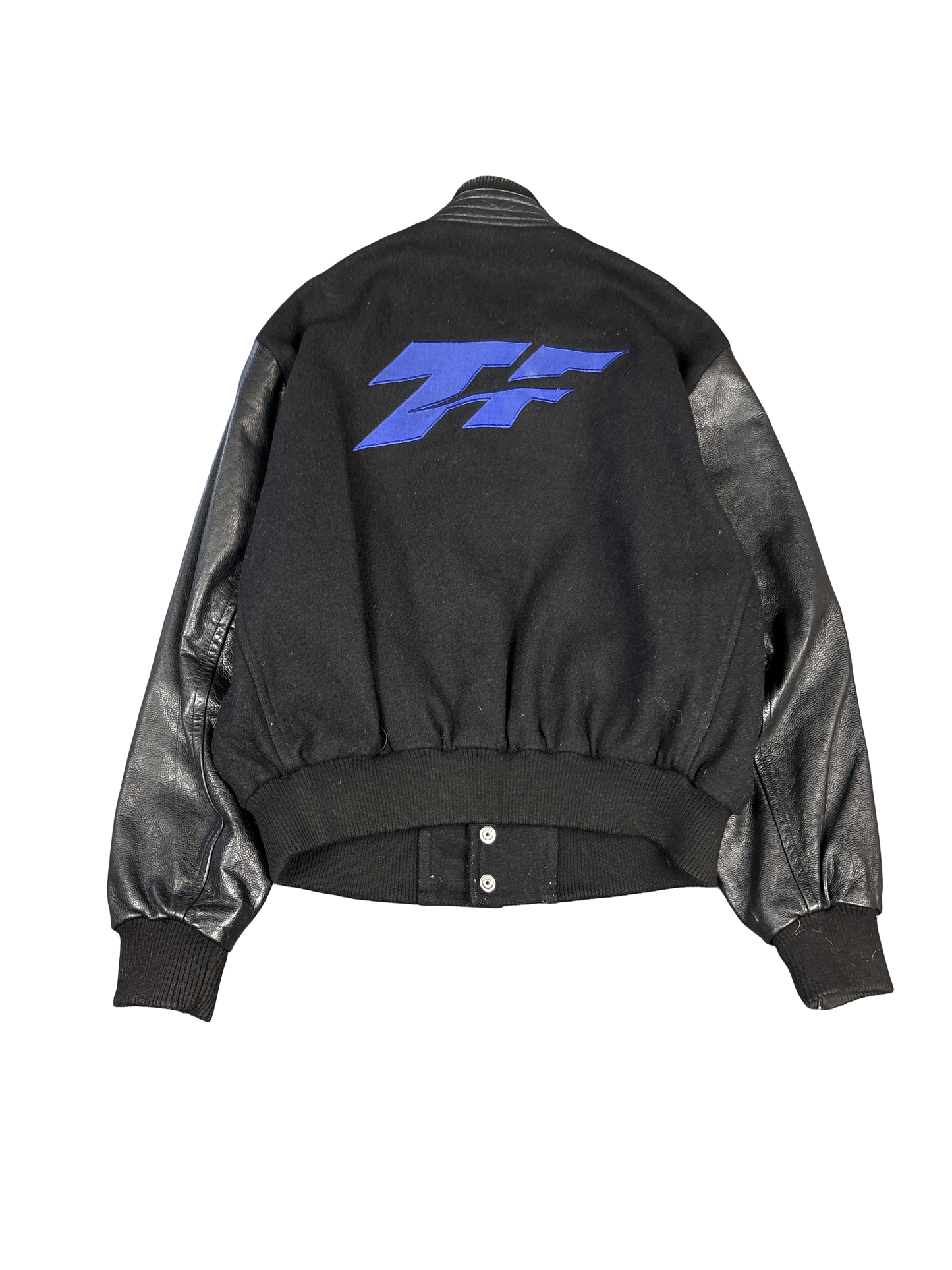 1990s Spalding Black Varsity Jacket (M)