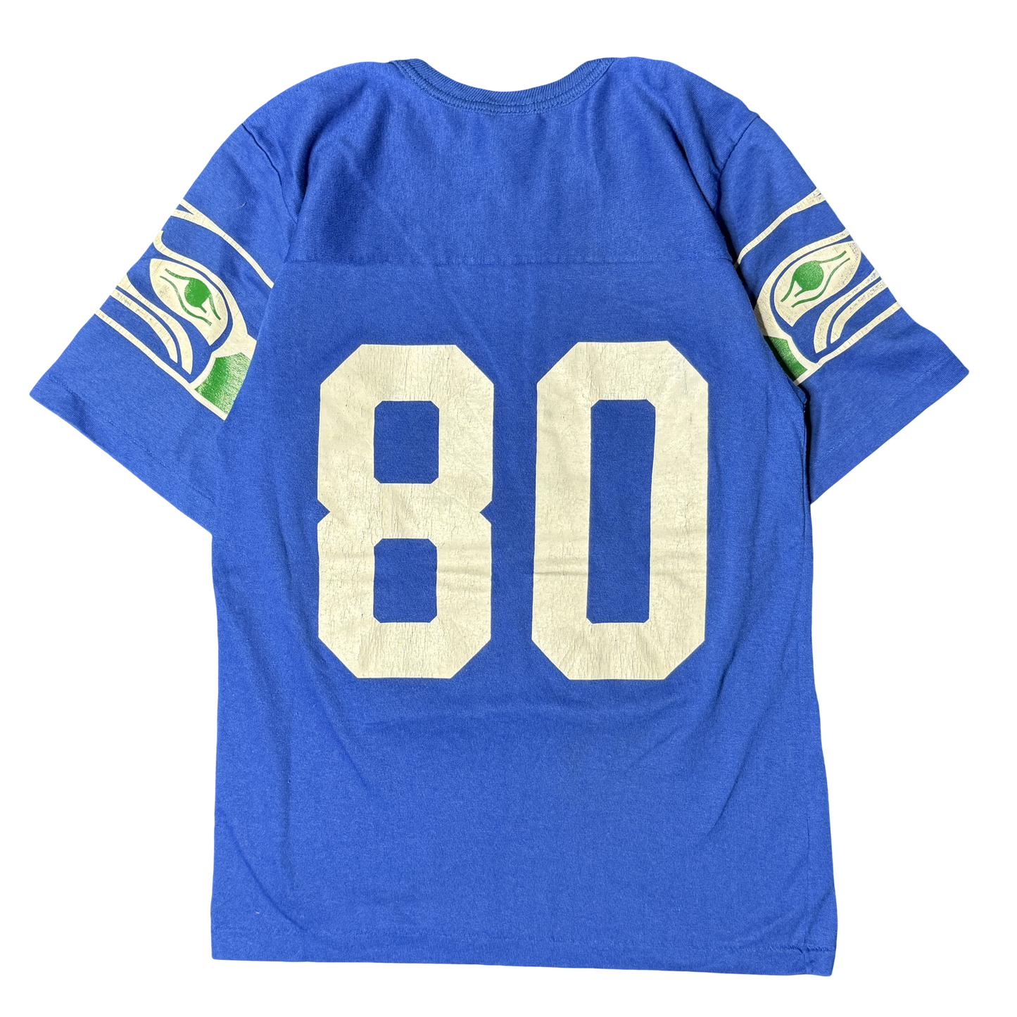 1980s Rawlings Seattle Seahawks #80 Football Jersey Tee (S)