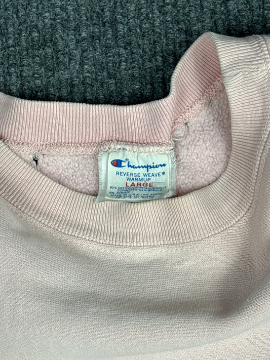 Champion Reverse Weave Pink Sweatshirt (L)